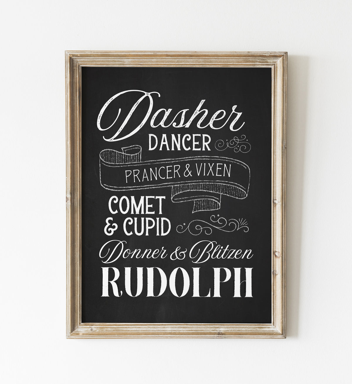 Reindeer Names Print