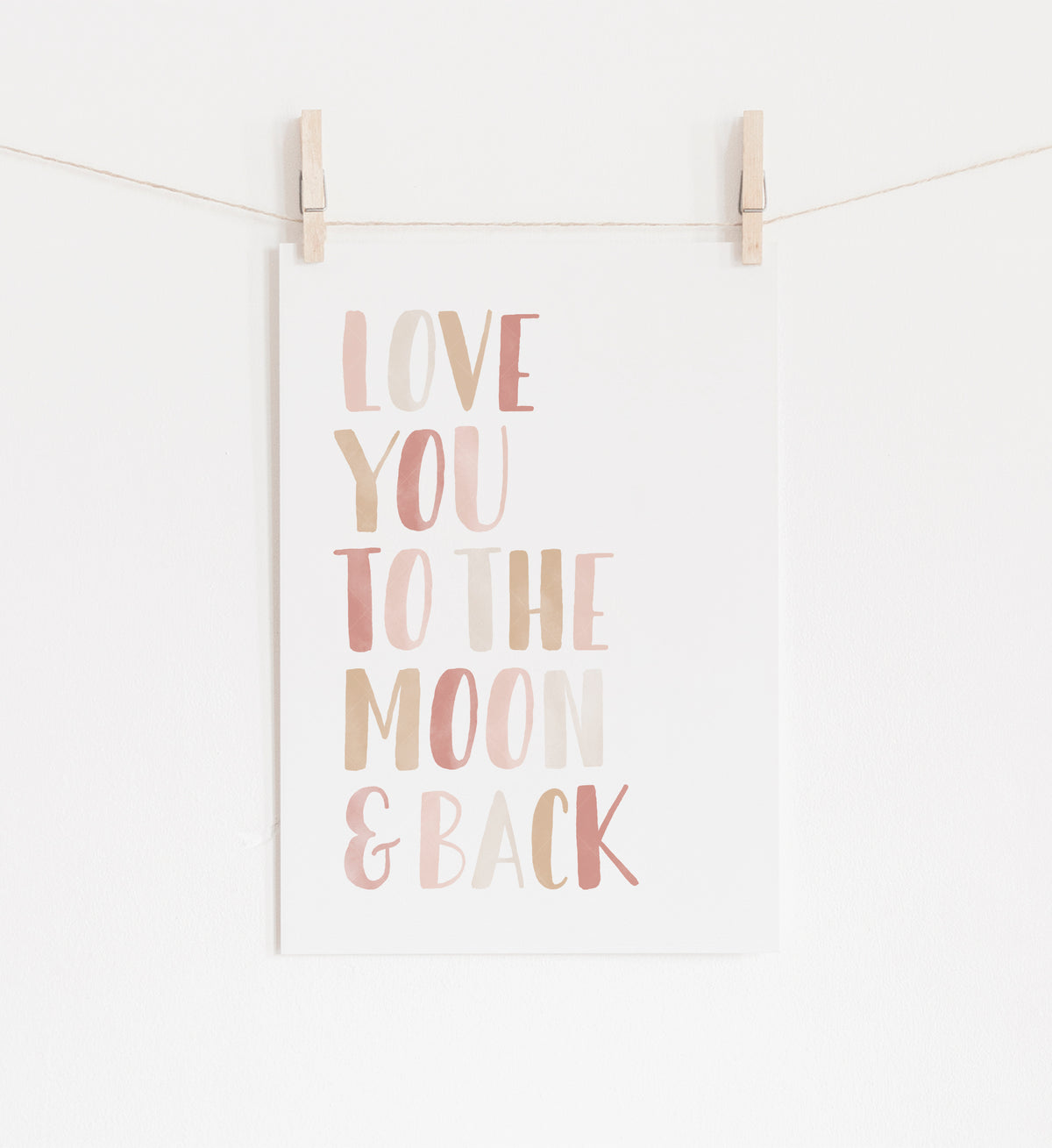 Love You to the Moon and Back Print - PNCP