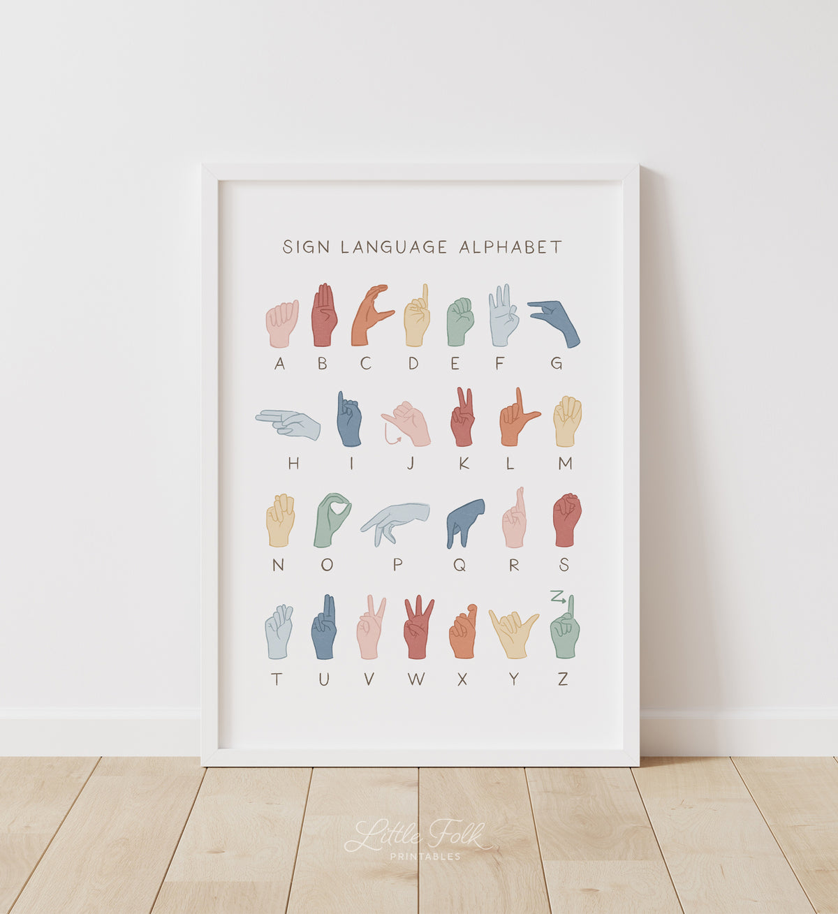 American Sign Language Alphabet Print - MRCP
