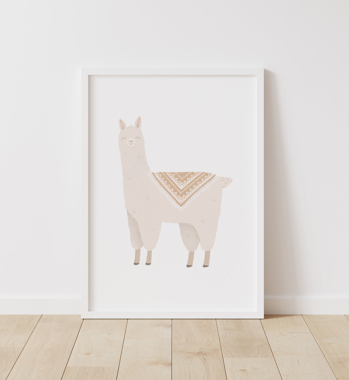 Llama with Gold Saddle Print - PNCP