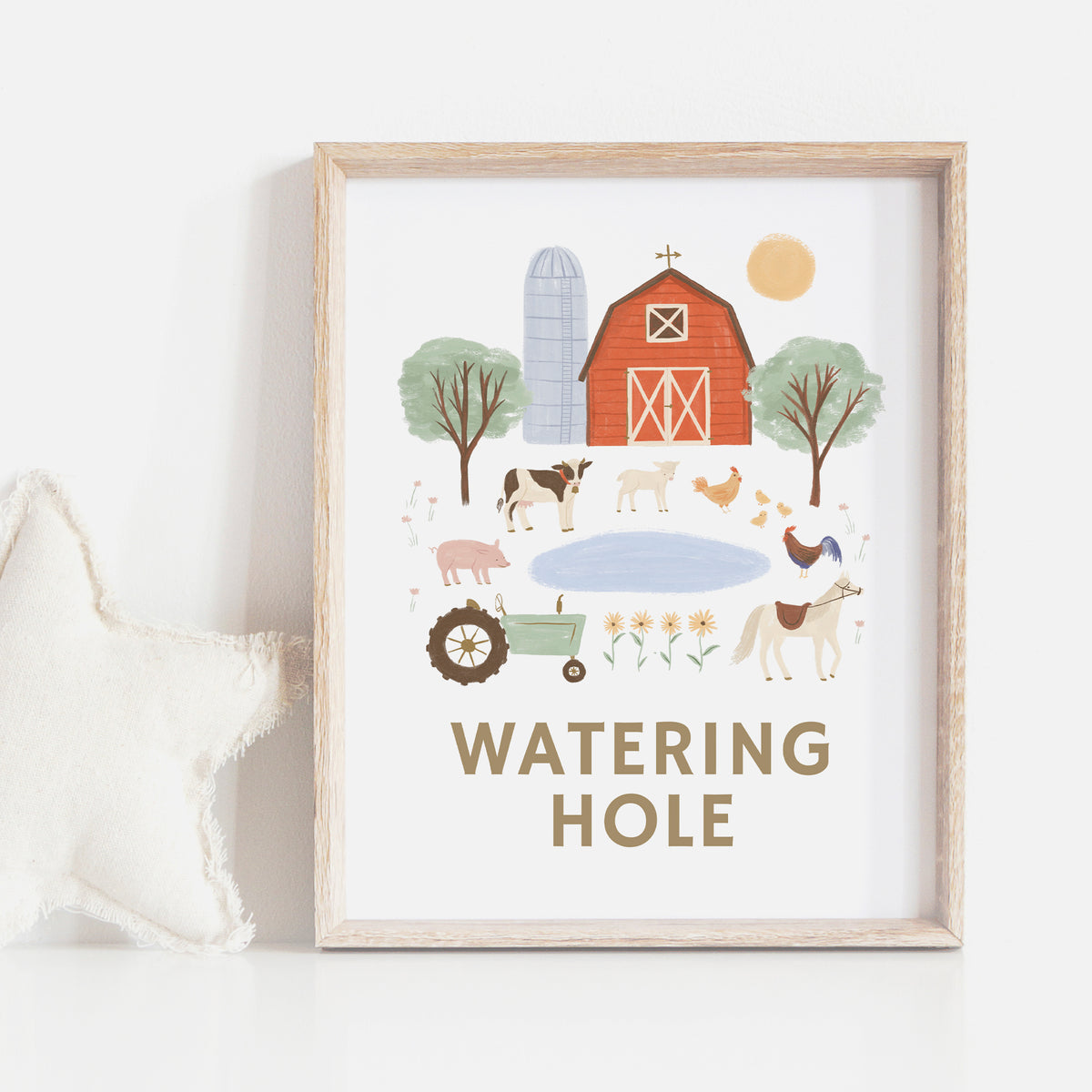 Farm Birthday Party Watering Hole Sign
