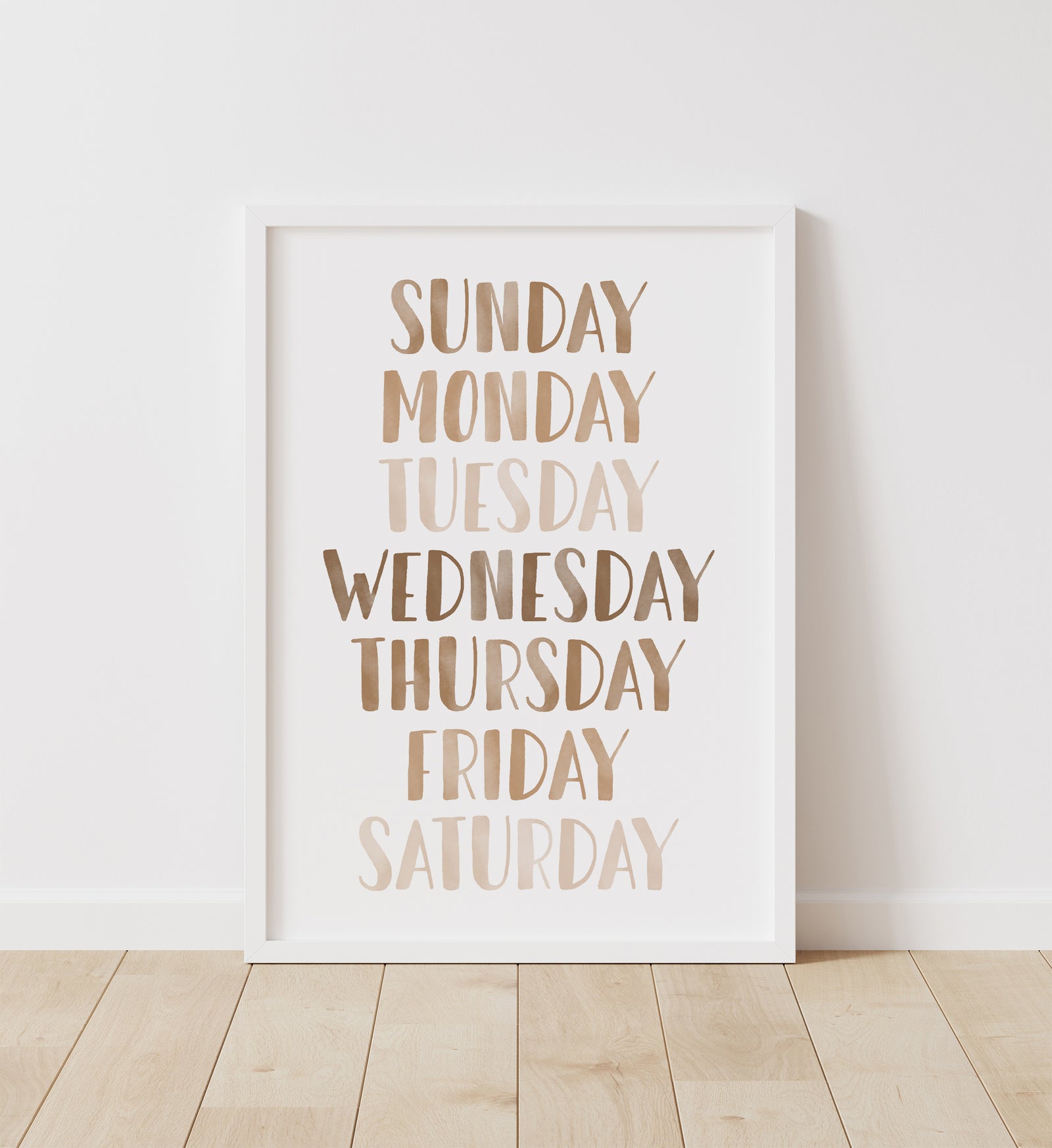 Days of the Week Print - BRCP