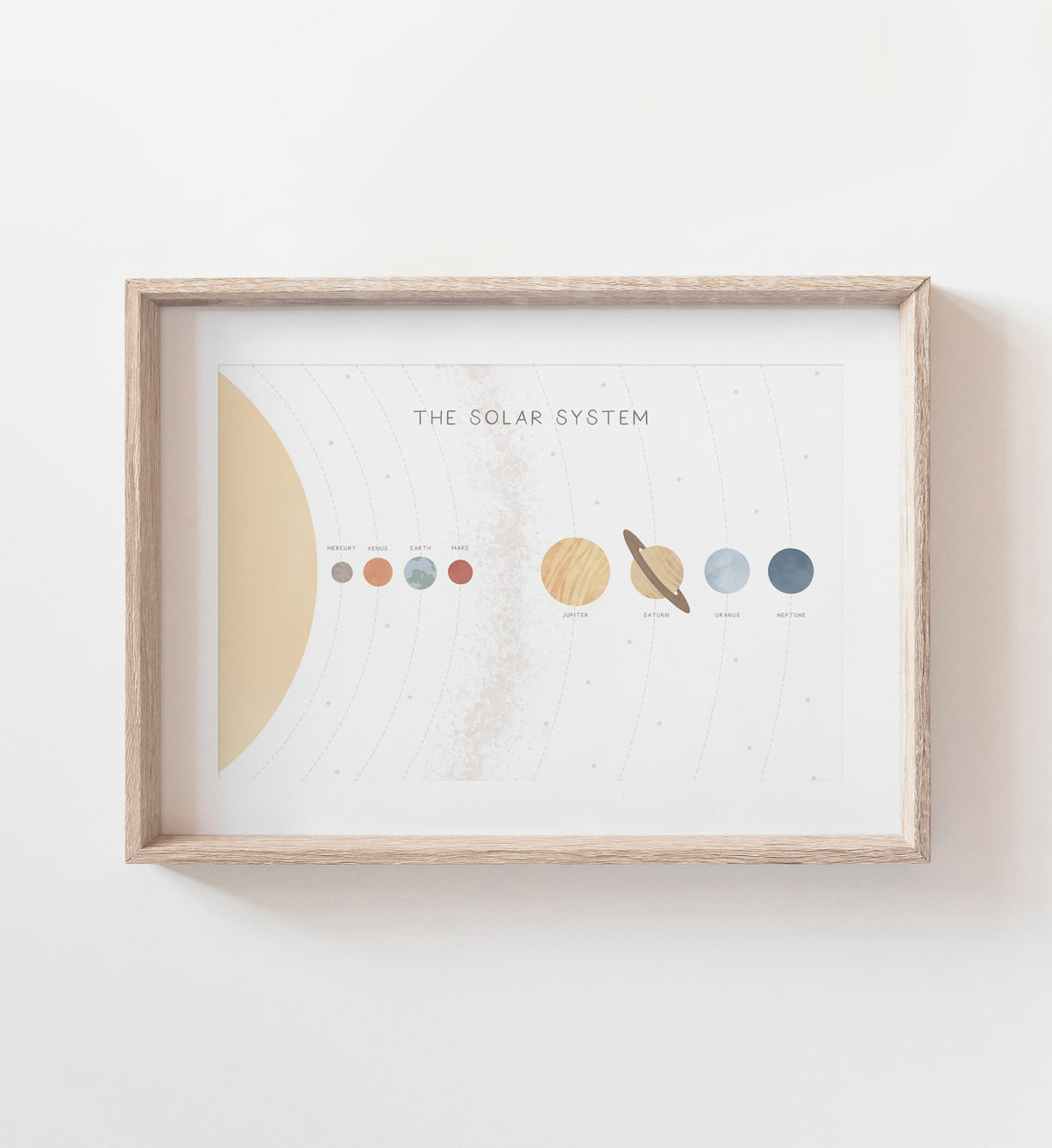 Solar System Horizontal Print - Light - MRCP