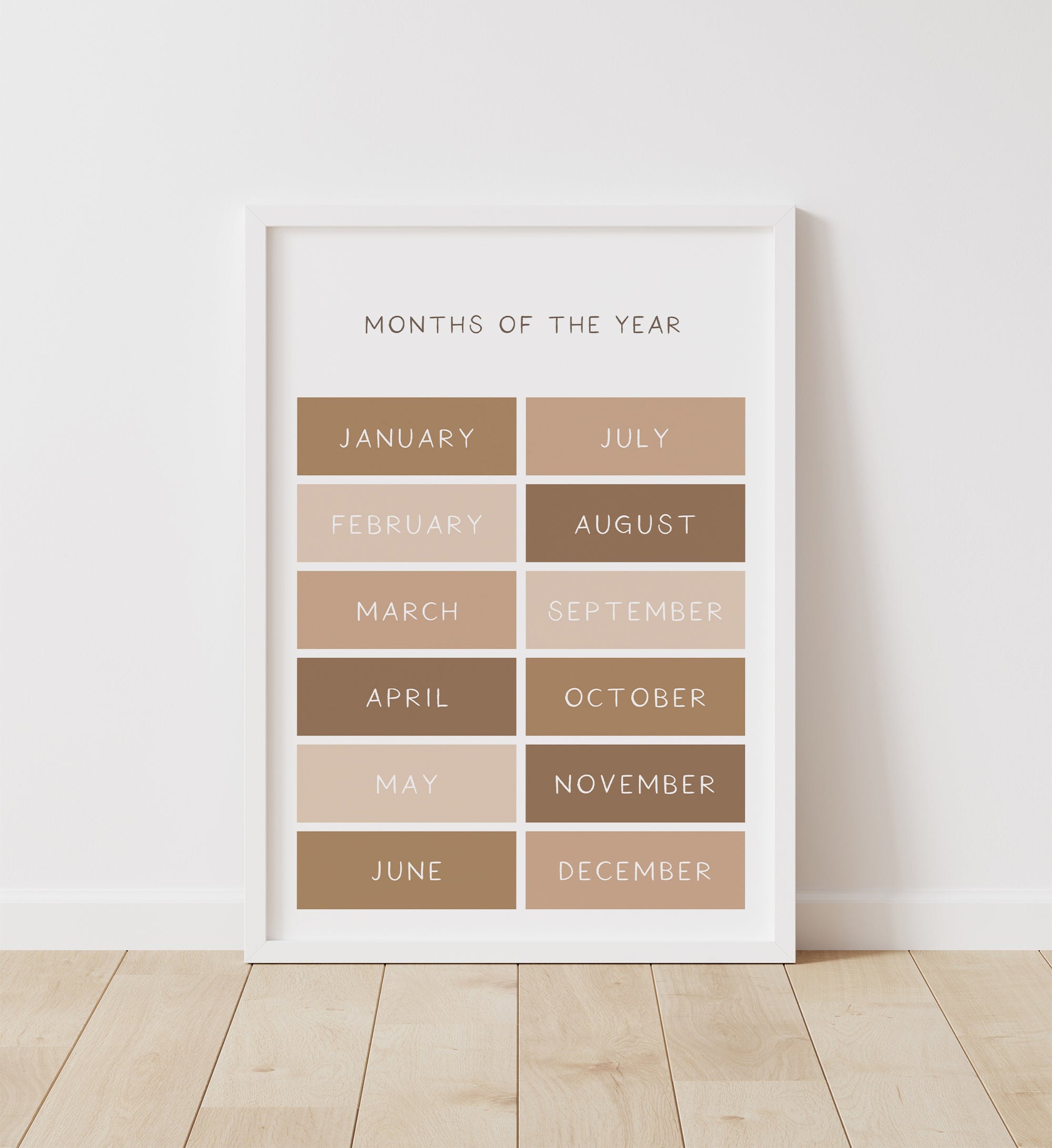 Months of the Year Print - BRCP