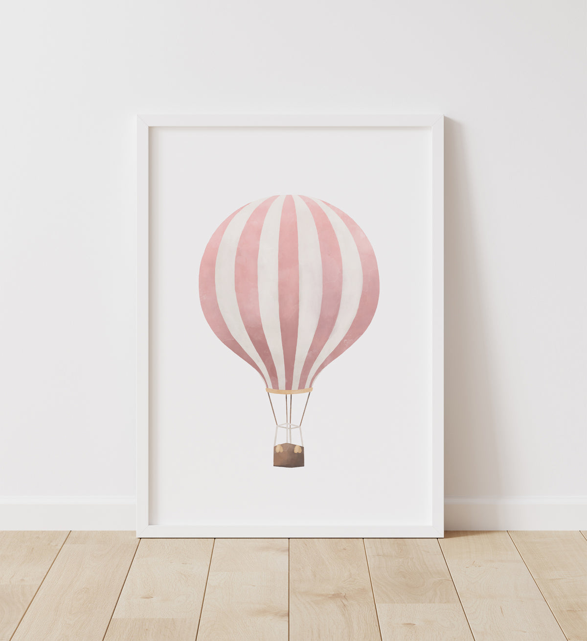 Hot Air Balloon Print - Pink