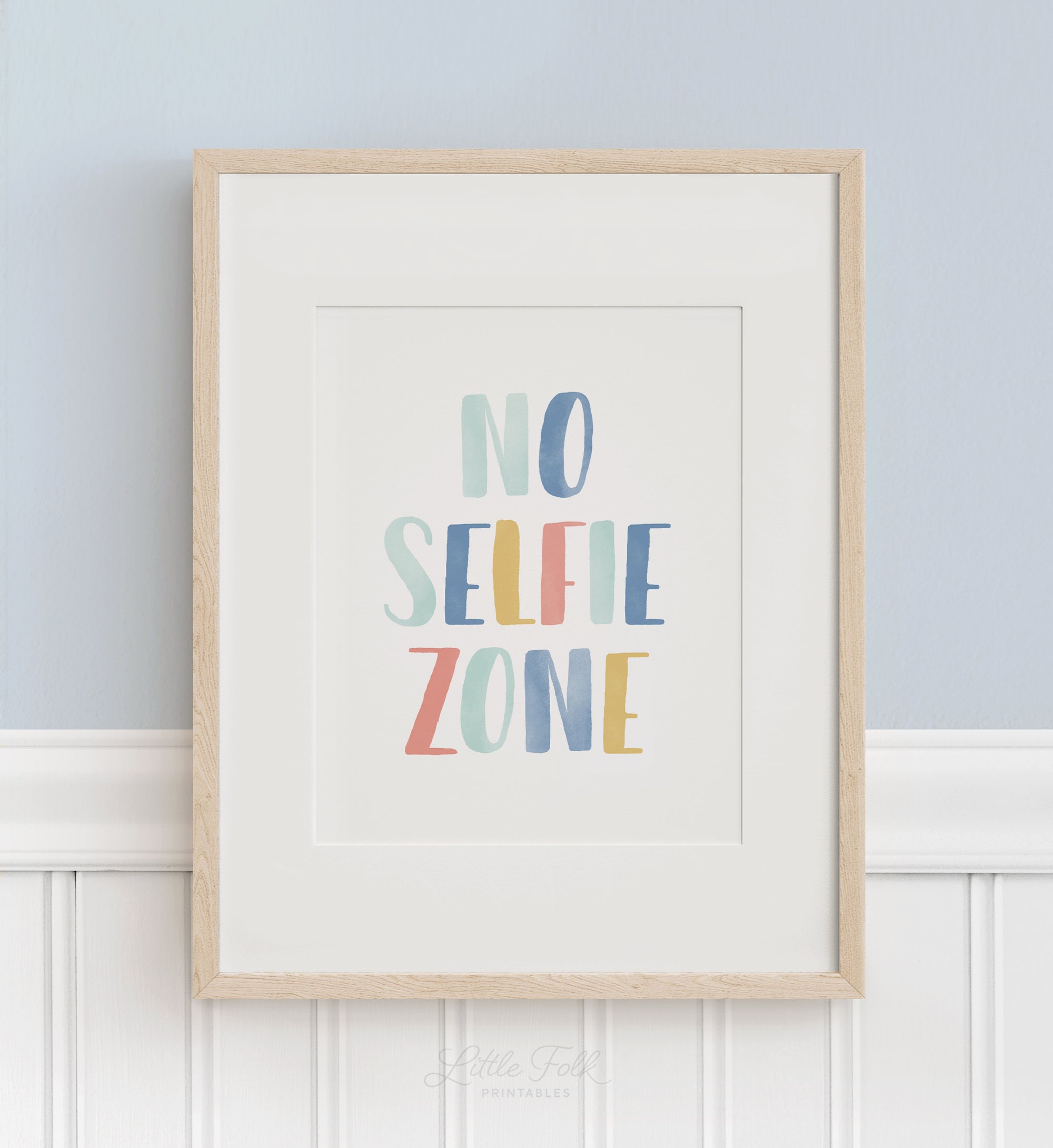 No Selfie Zone Print