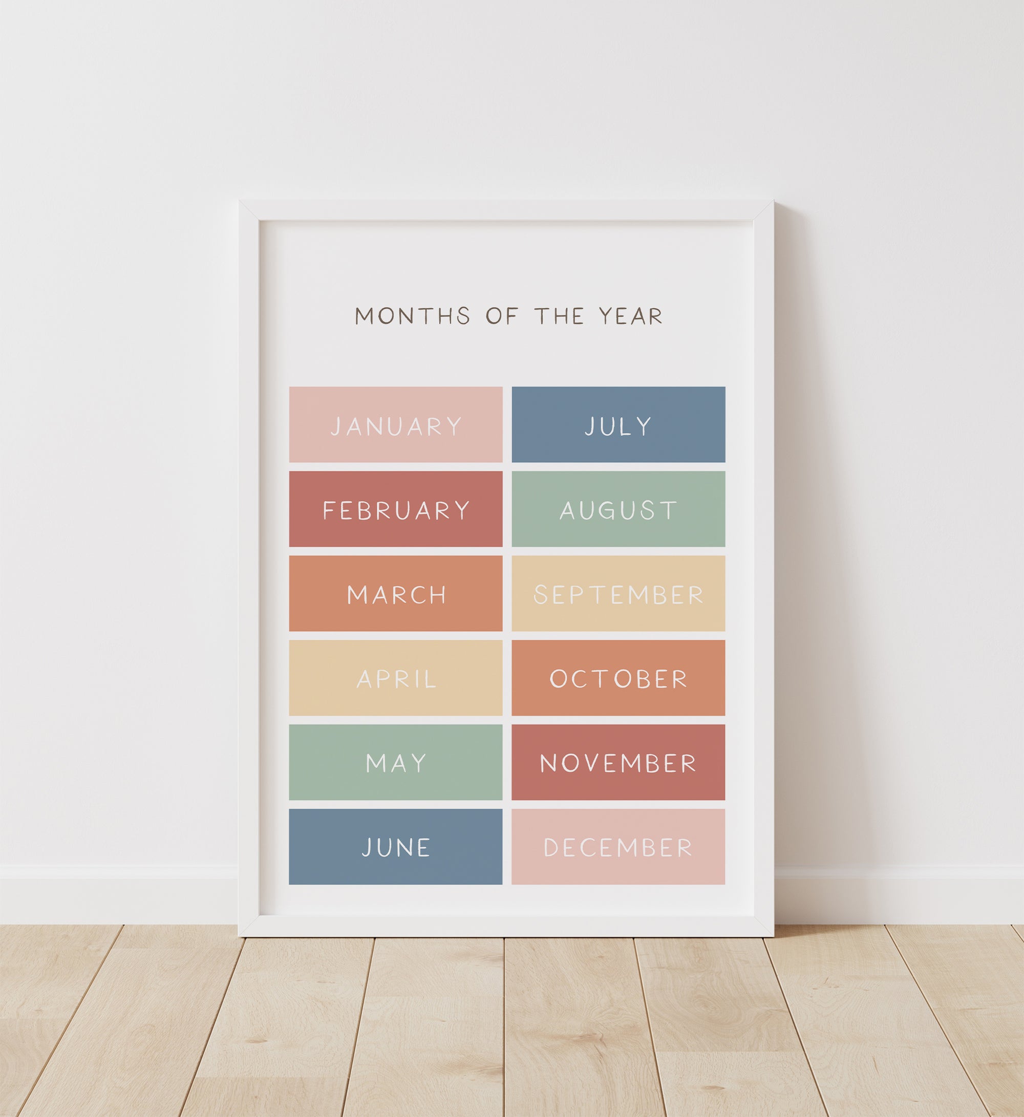 Months of the Year Print - MRCP