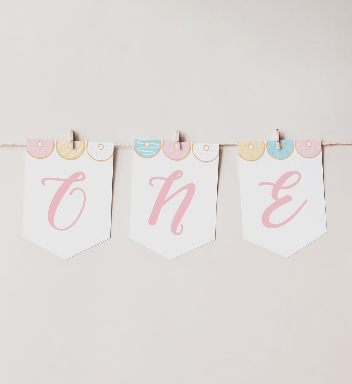 Donut 1st Birthday Party High Chair Banner