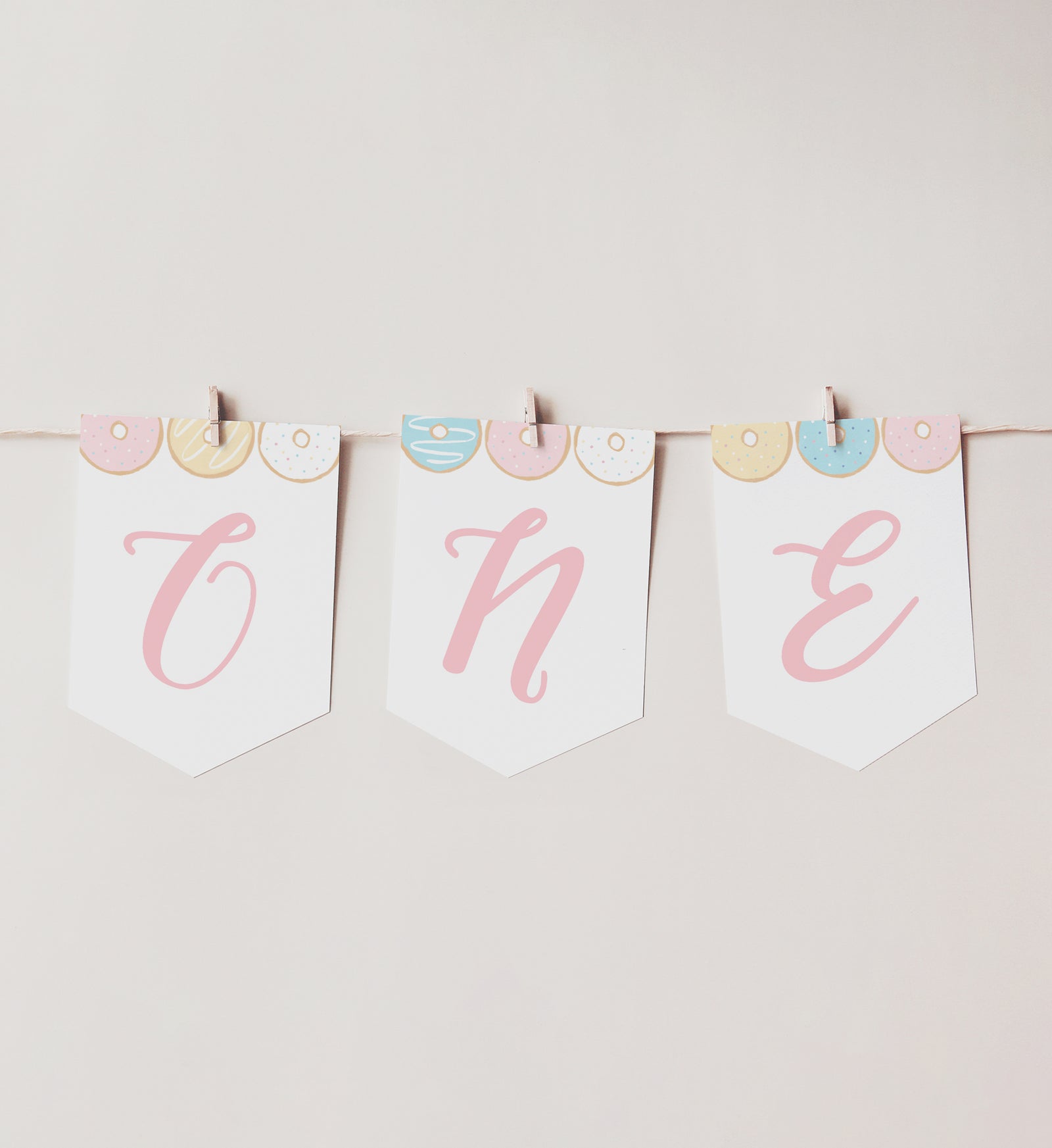 Donut 1st Birthday Party High Chair Banner