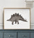 Stegosaurus Print - Gray