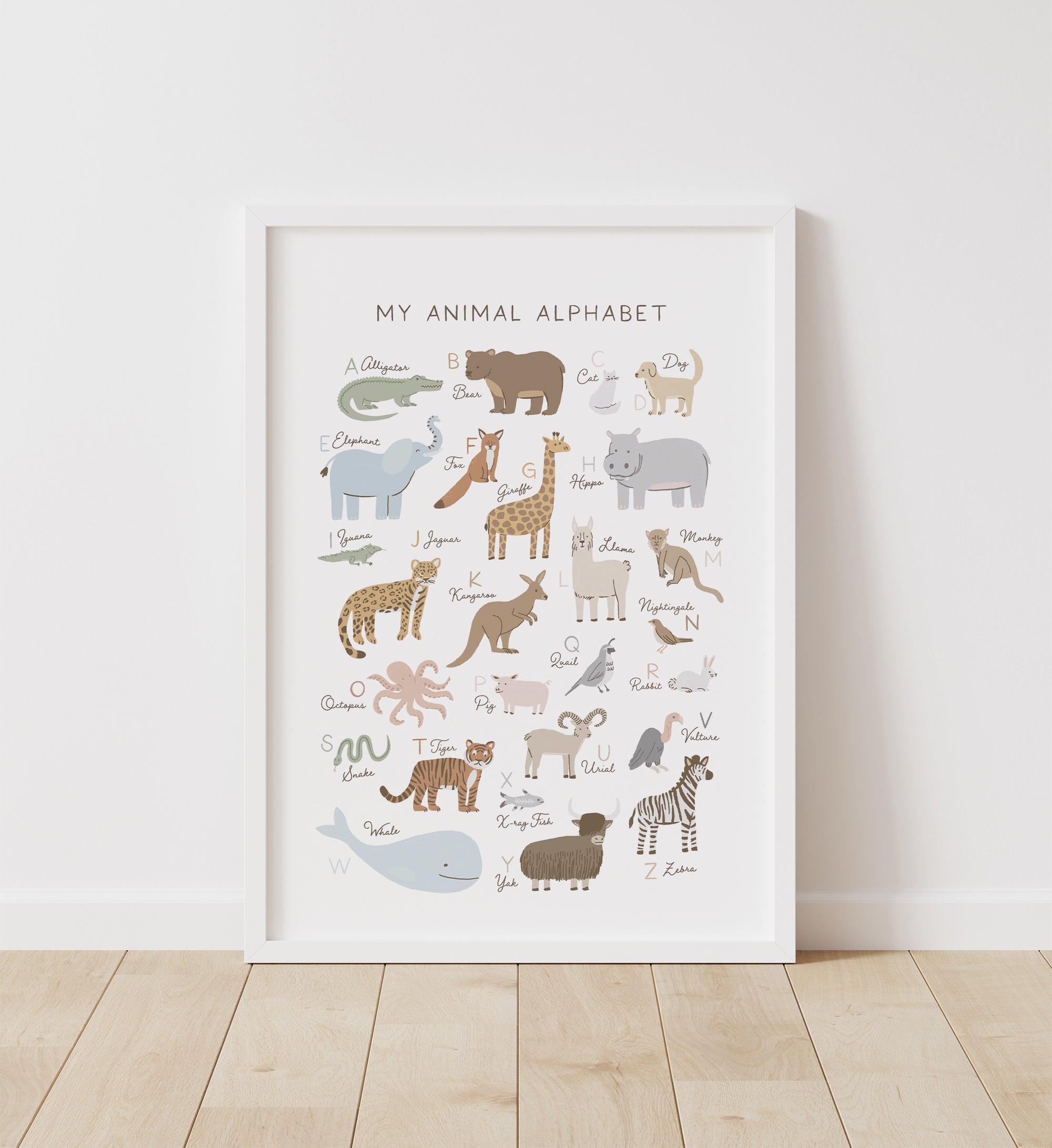 Animal Alphabet Print - SNCP
