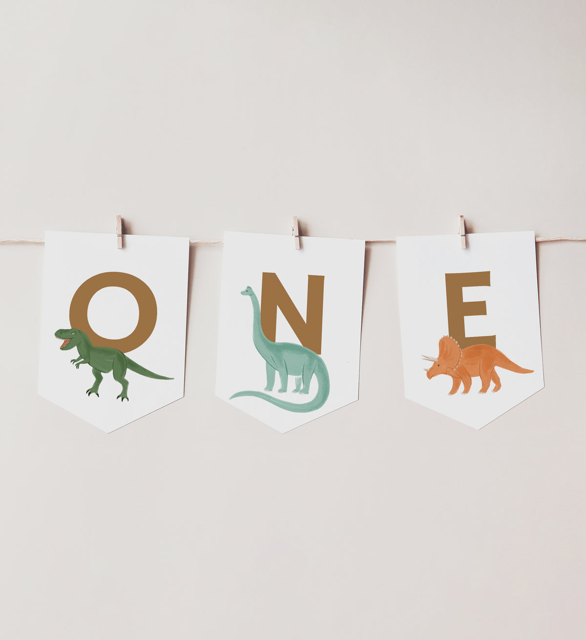 Dinosaur 1st Birthday Party High Chair Banner