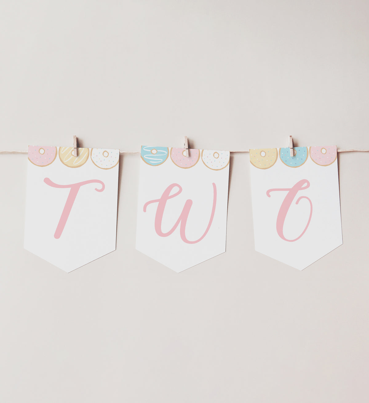 Donut 2nd Birthday Party High Chair Banner