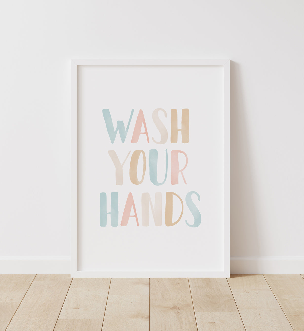 Wash Your Hands, Brush Your Teeth Set of 2 Prints No. 3