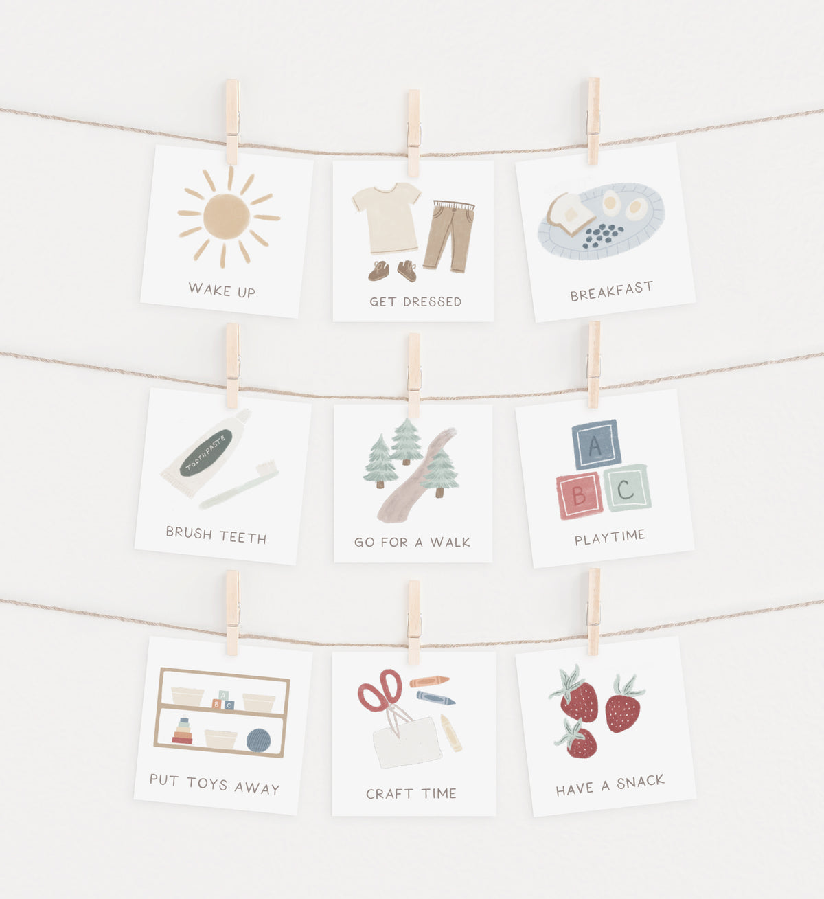 Outside Routine Card Routine Cards - Little Folk Printables