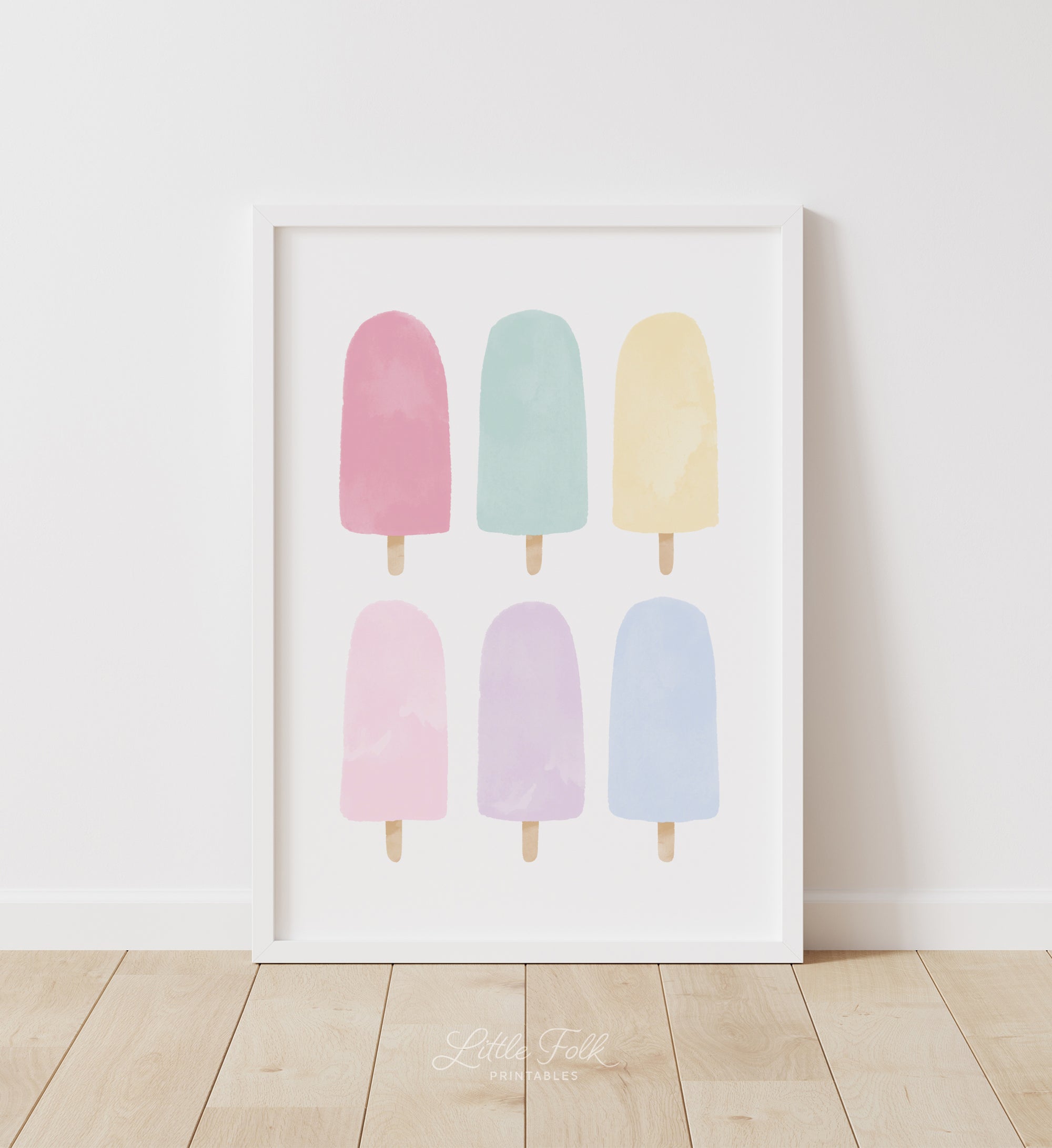 Popsicles Print - Pastel
