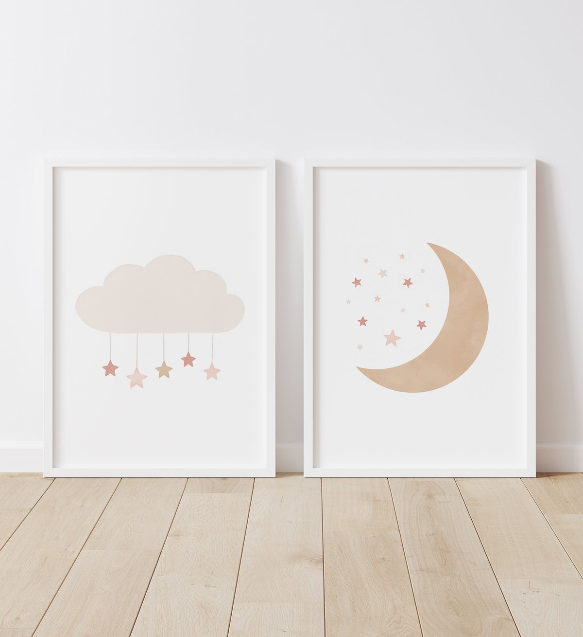 Cloud and Moon Set of 2 Prints - PNCP