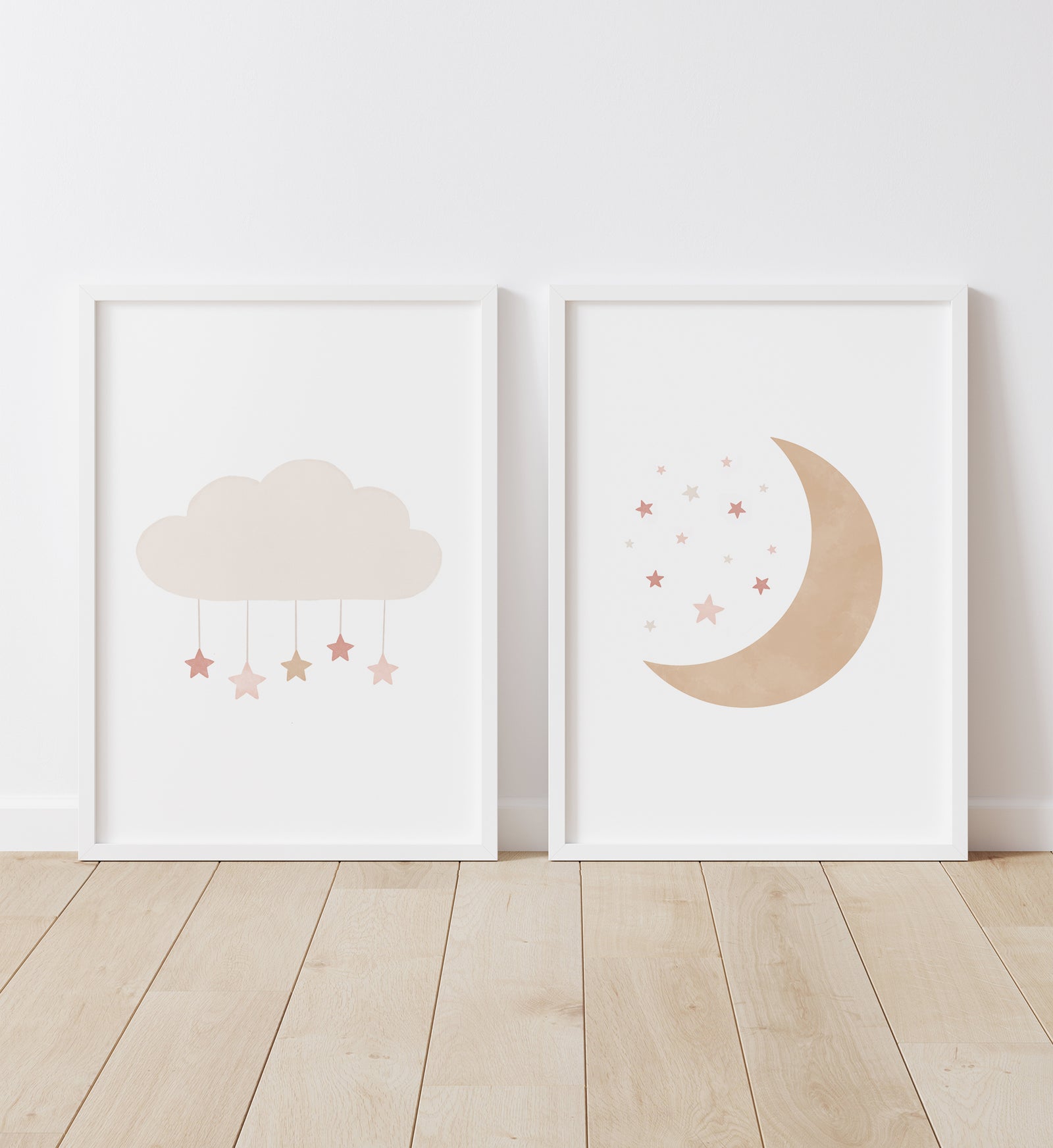 Cloud and Moon Set of 2 Prints - PNCP