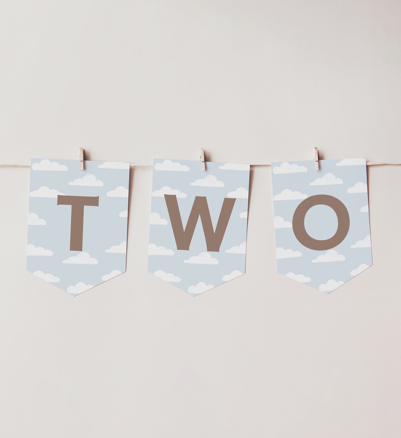 Airplane 2nd Birthday Party High Chair Banner