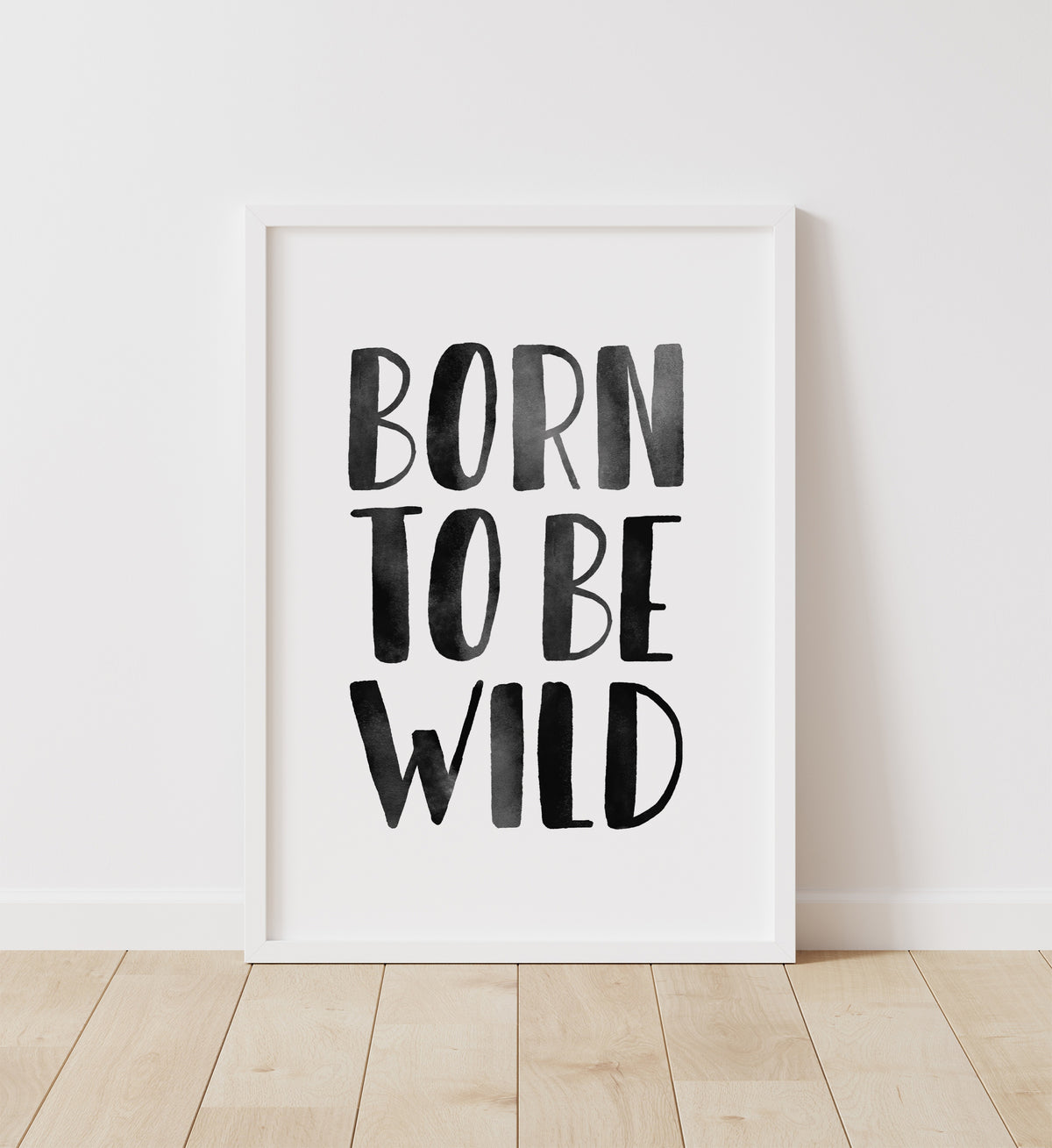 Born To Be Wild Print - Black