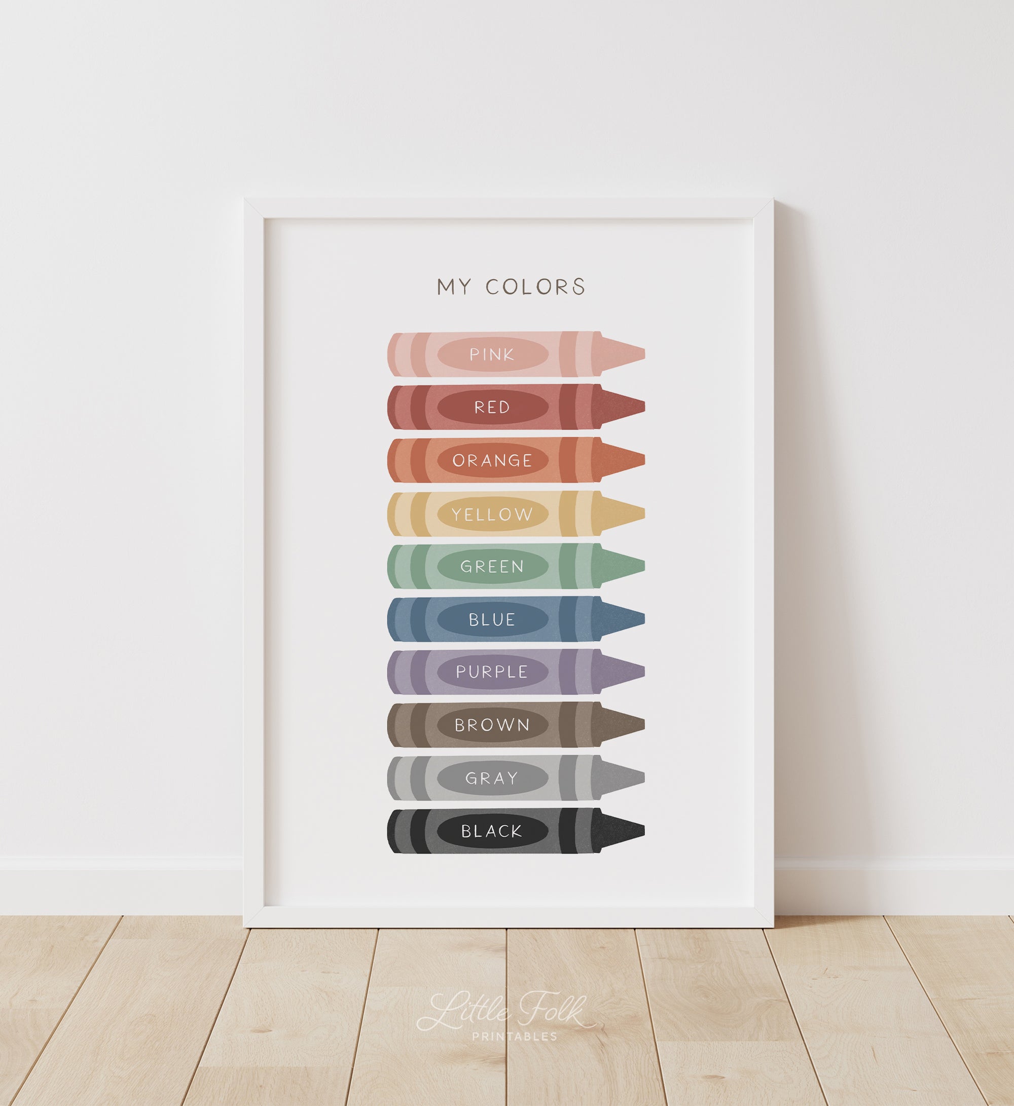 Crayon Colors Print - MRCP