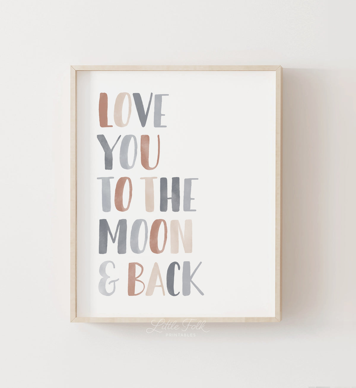 Love You to the Moon and Back Print - EBCP