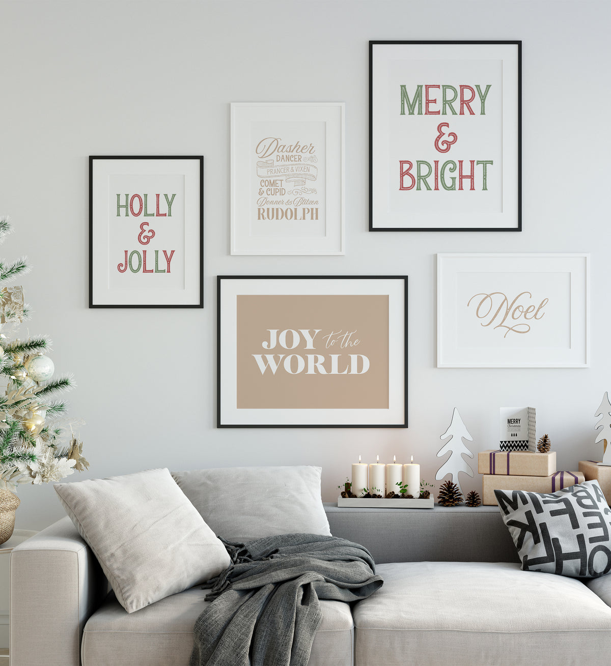 Holly &amp; Jolly Print