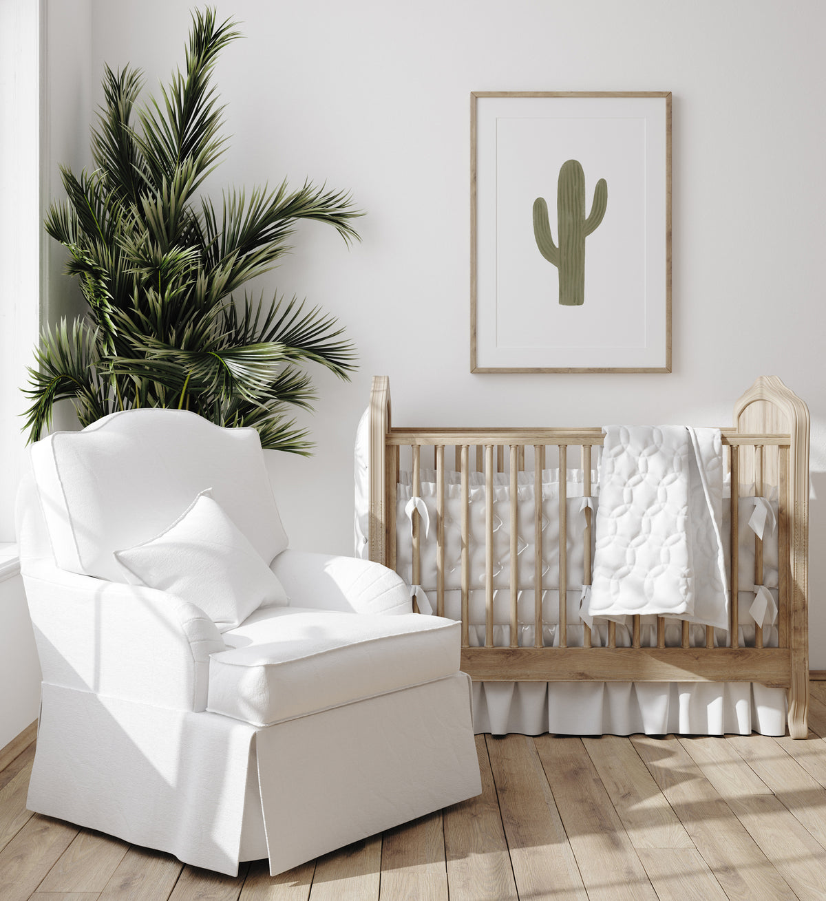 Saguaro Cactus Print - Dark Green