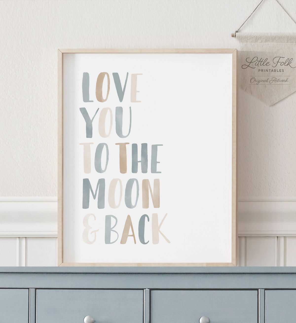 Love You to the Moon and Back Print - BNCP
