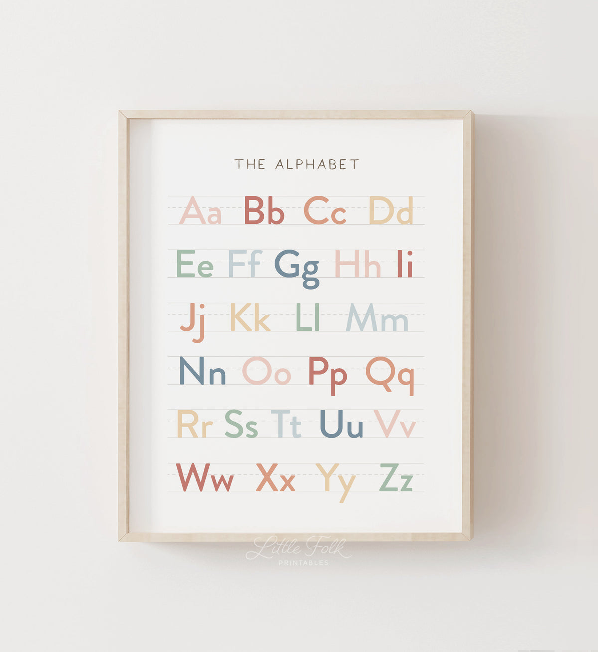 Alphabet Chart Print - MRCP - Little Folk Printables