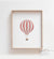 Hot Air Balloon Print - Red