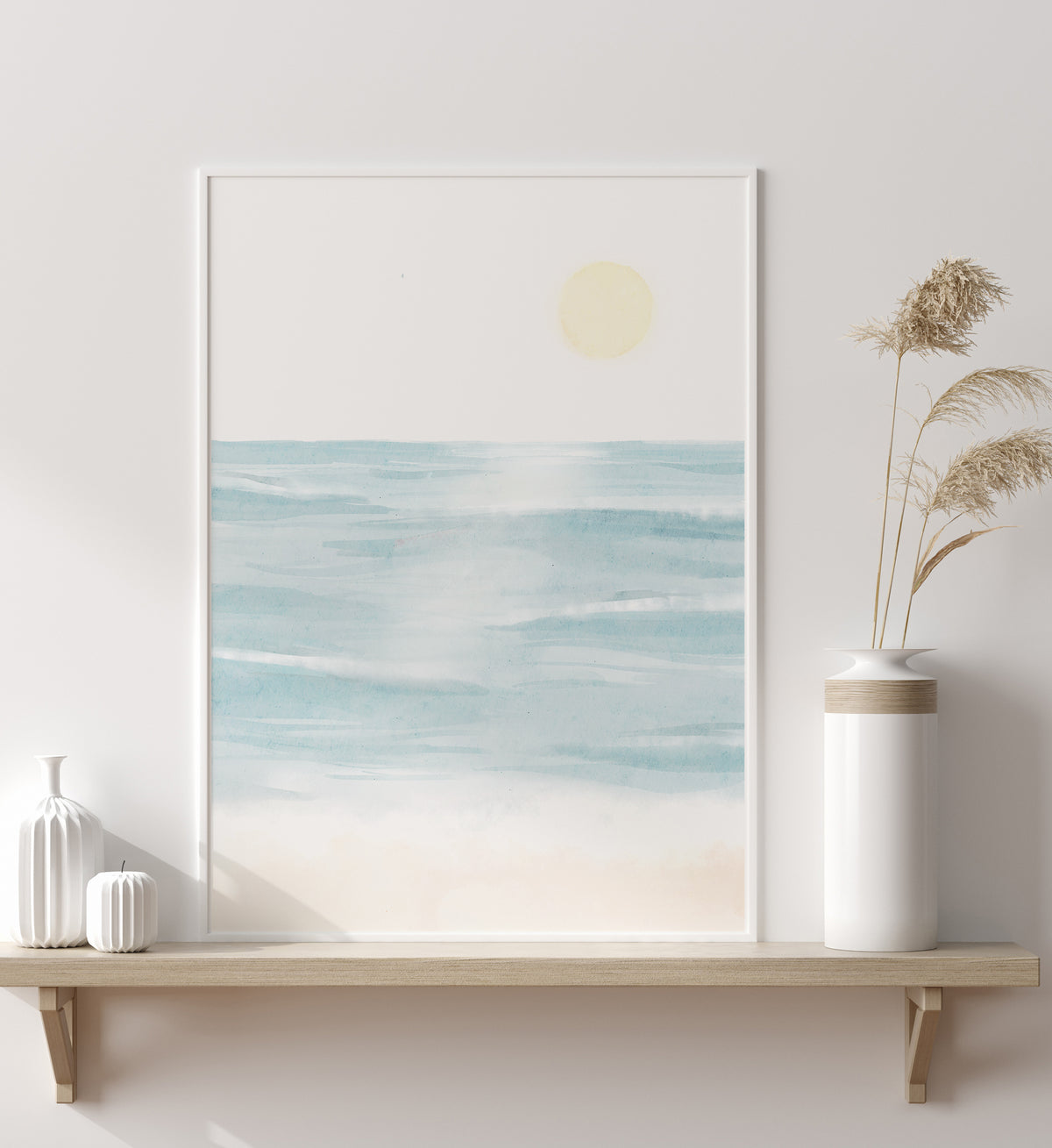 Watercolor Ocean Print