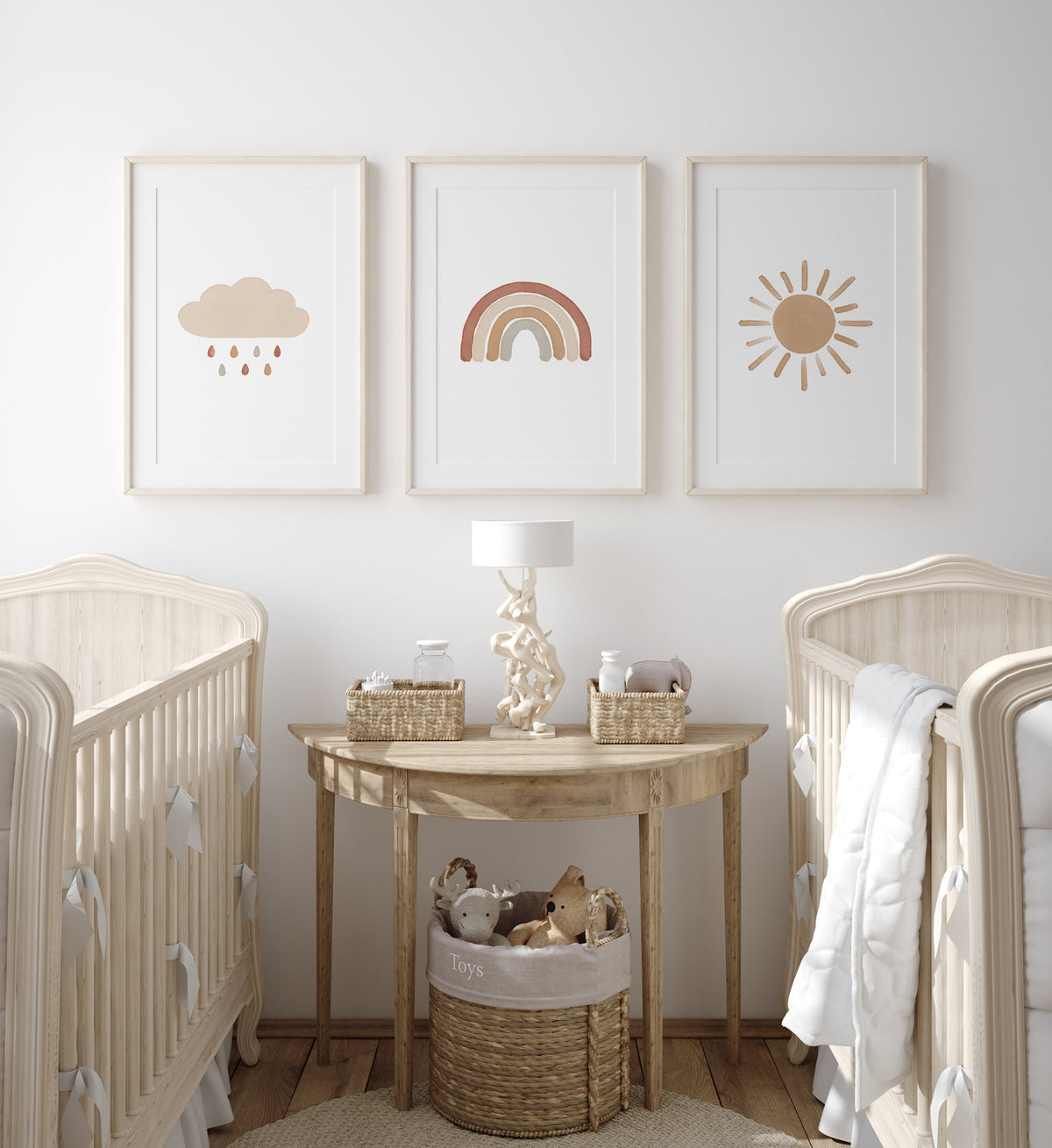 Rainbow, Cloud, and Sun Set of 3 Prints - TCCP