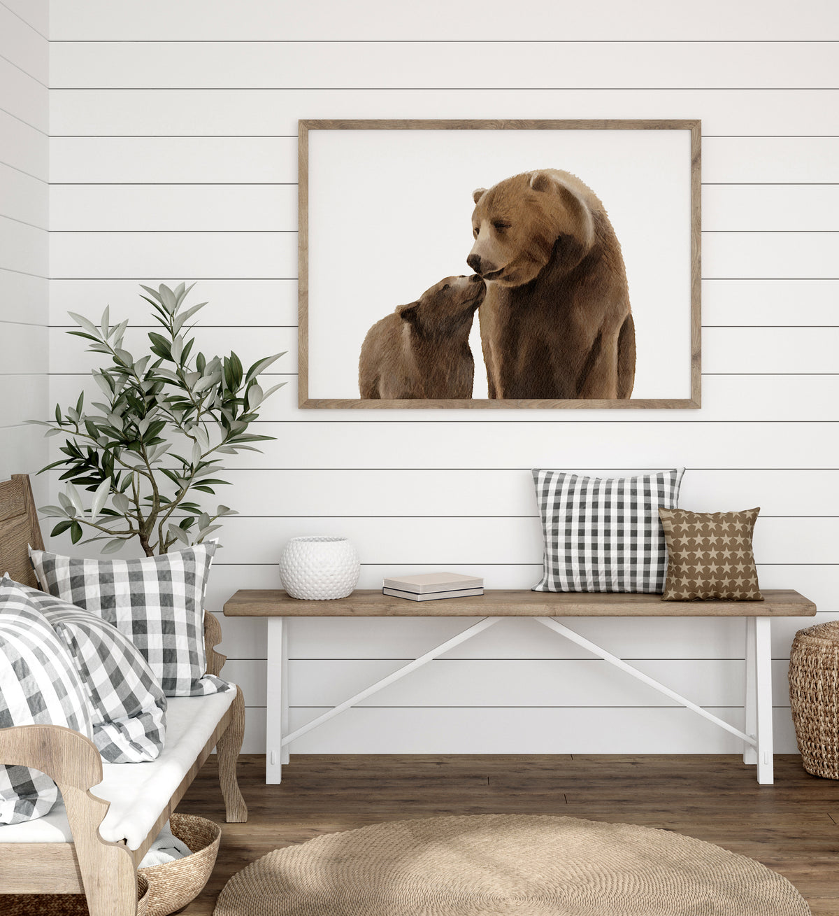 Baby and Mama Bear Print