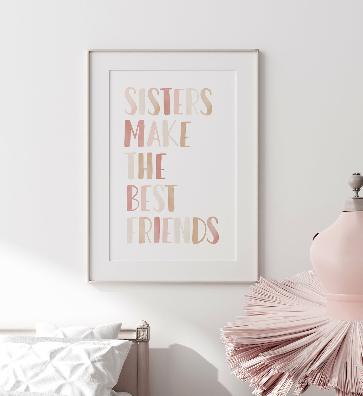 Sisters Make the Best Friends Print - PNCP - Little Folk Printables