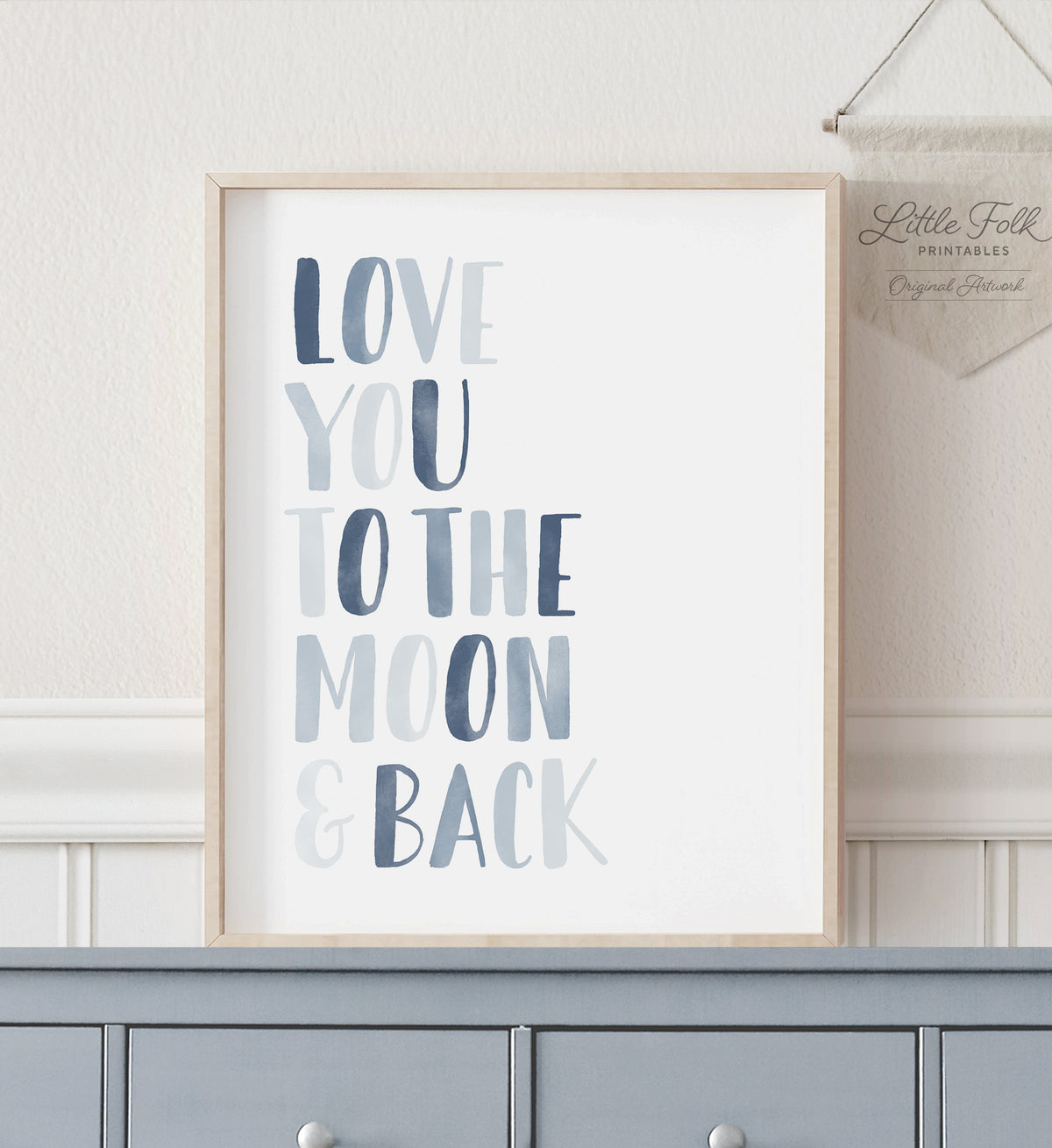 Love You to the Moon and Back Print - NBCP
