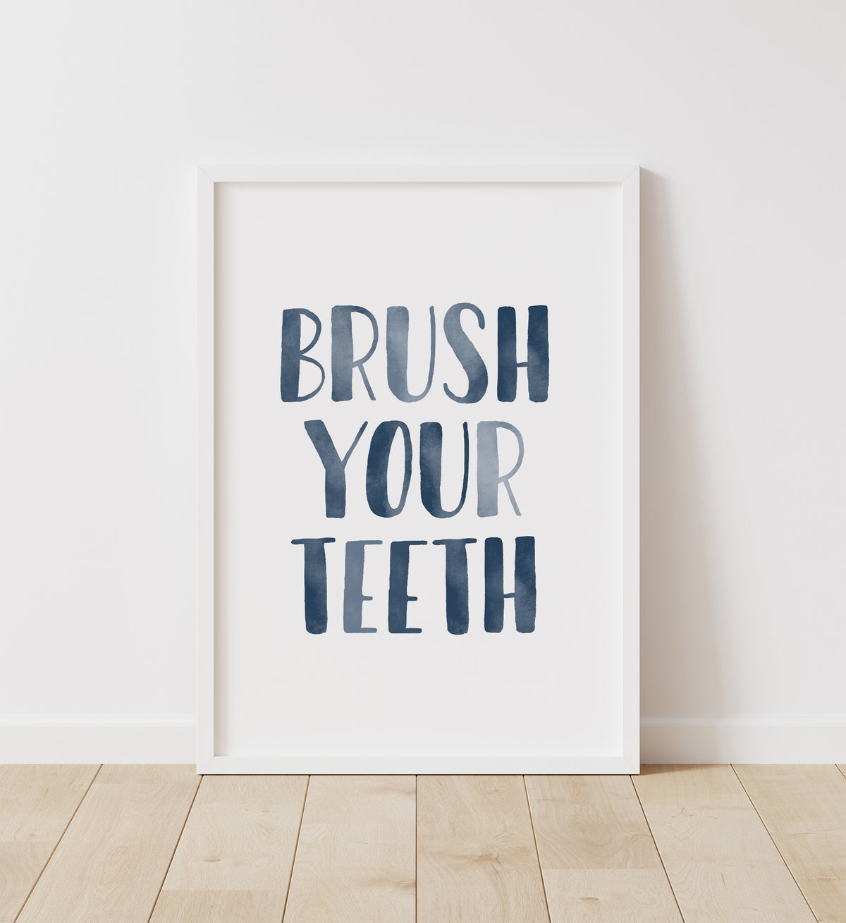 Wash Your Hands, Brush Your Teeth Set of 2 Prints No. 2