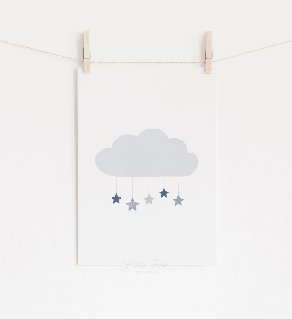 Cloud with Stars Print - NBCP