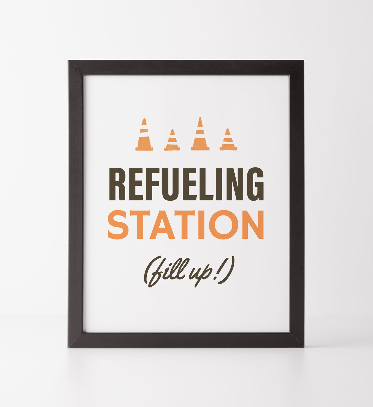 Construction Birthday Party Refueling Station Sign - Little Folk Printables