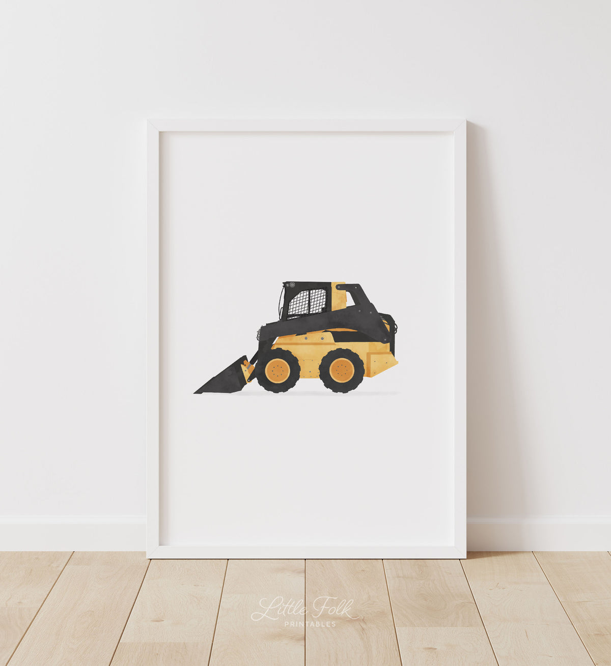 Skid Steer Print - Yellow
