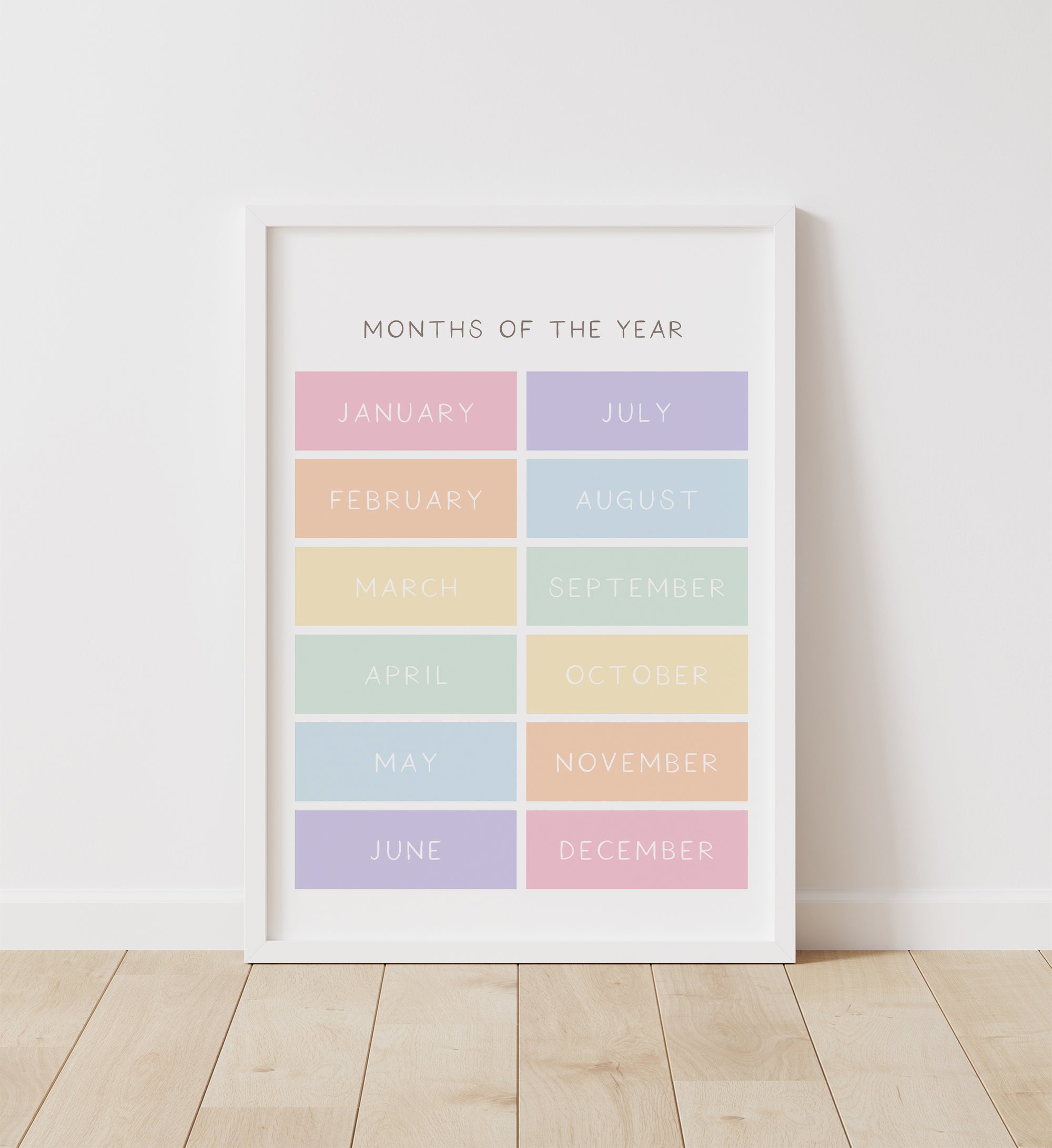 Months of the Year Print - PRCP