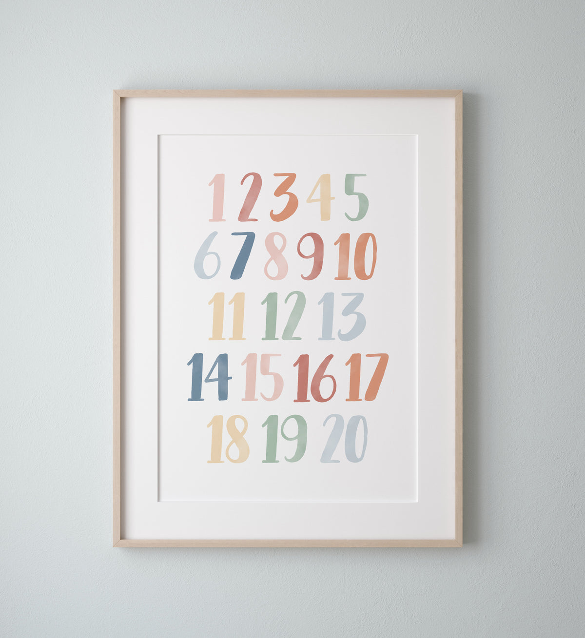 Numbers 1-20 Print - MRCP