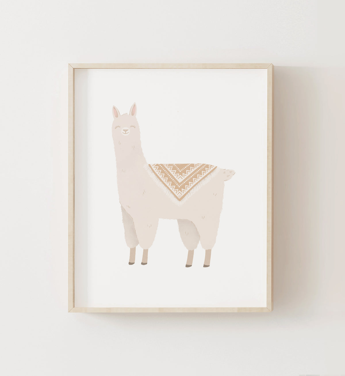Llama with Gold Saddle Print - PNCP