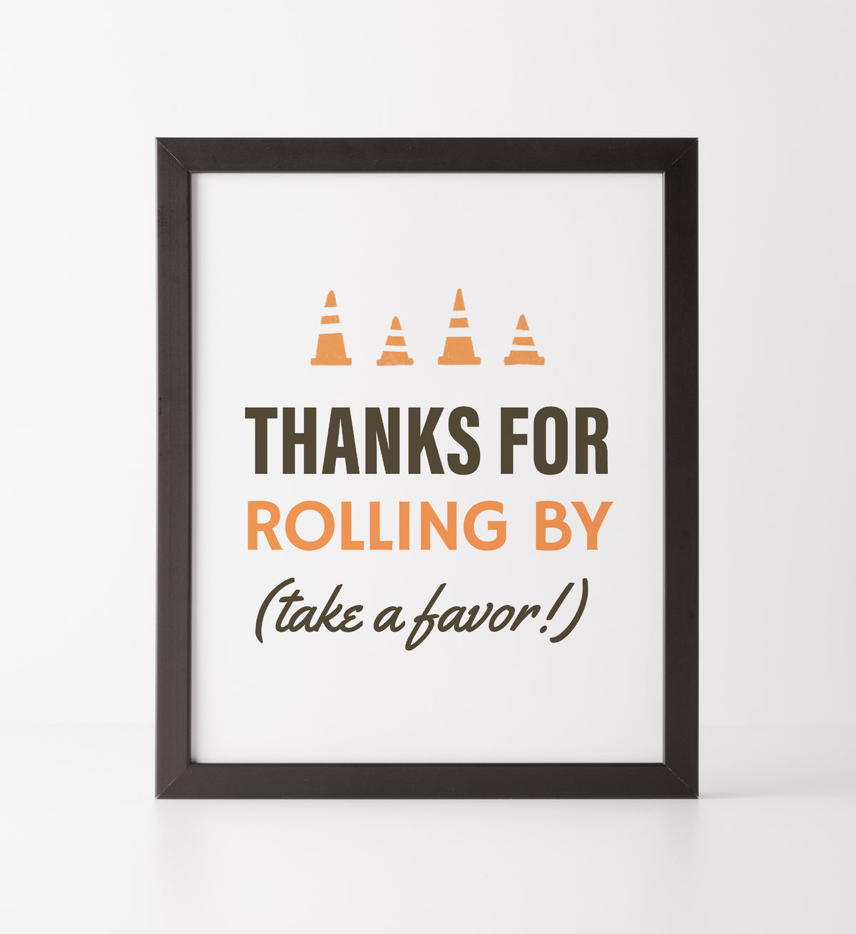 Construction Birthday Party Favors Sign