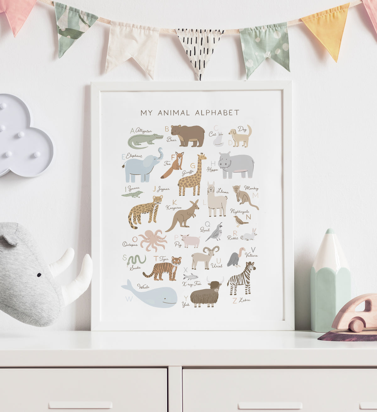 Animal Alphabet Print - SNCP