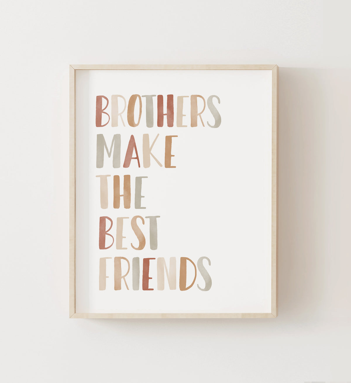 Brothers Make the Best Friends Print - TCCP