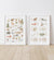 Woodland Alphabet and Numbers Set of 2 Prints
