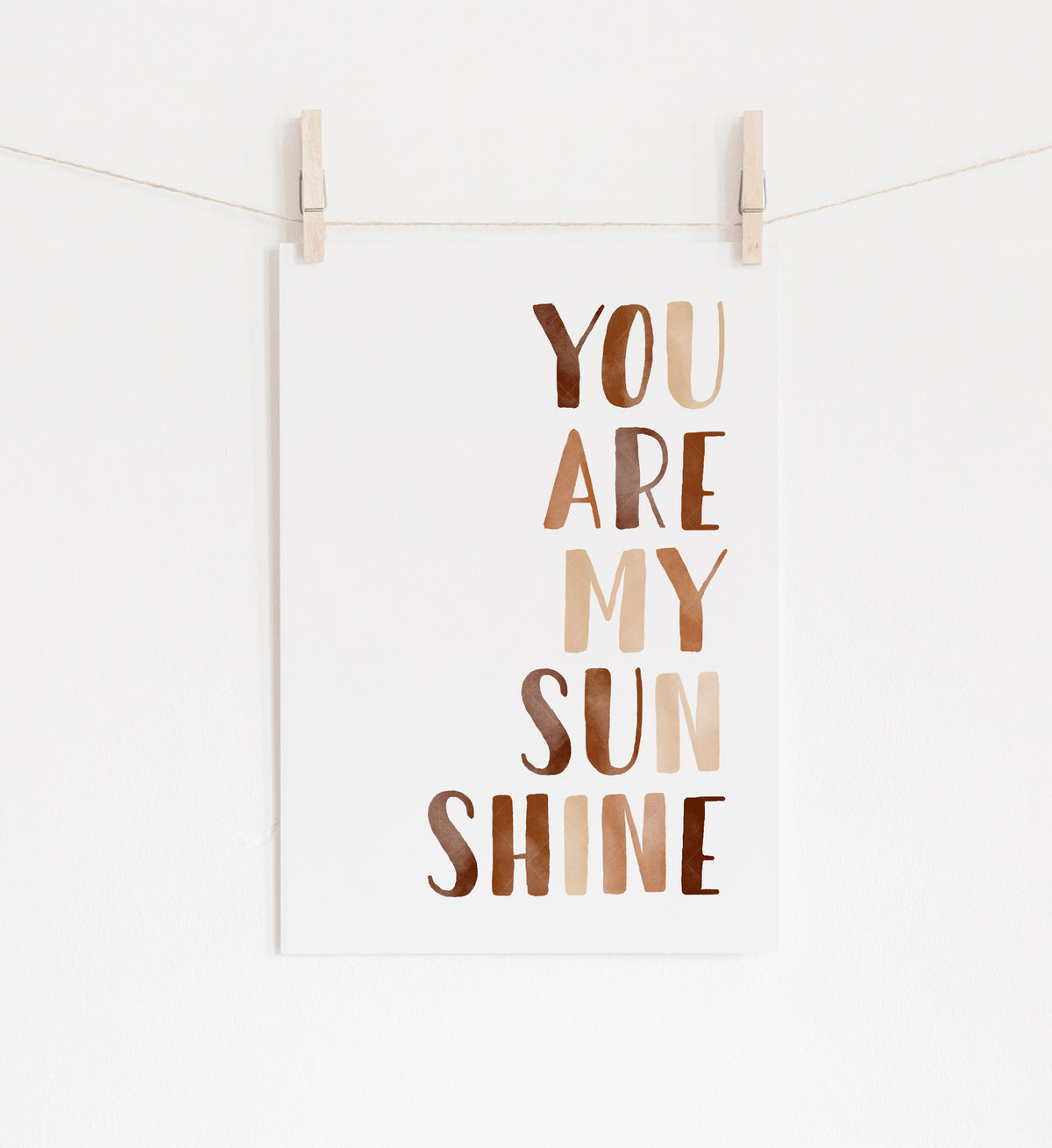 You Are My Sunshine Print - BOCP