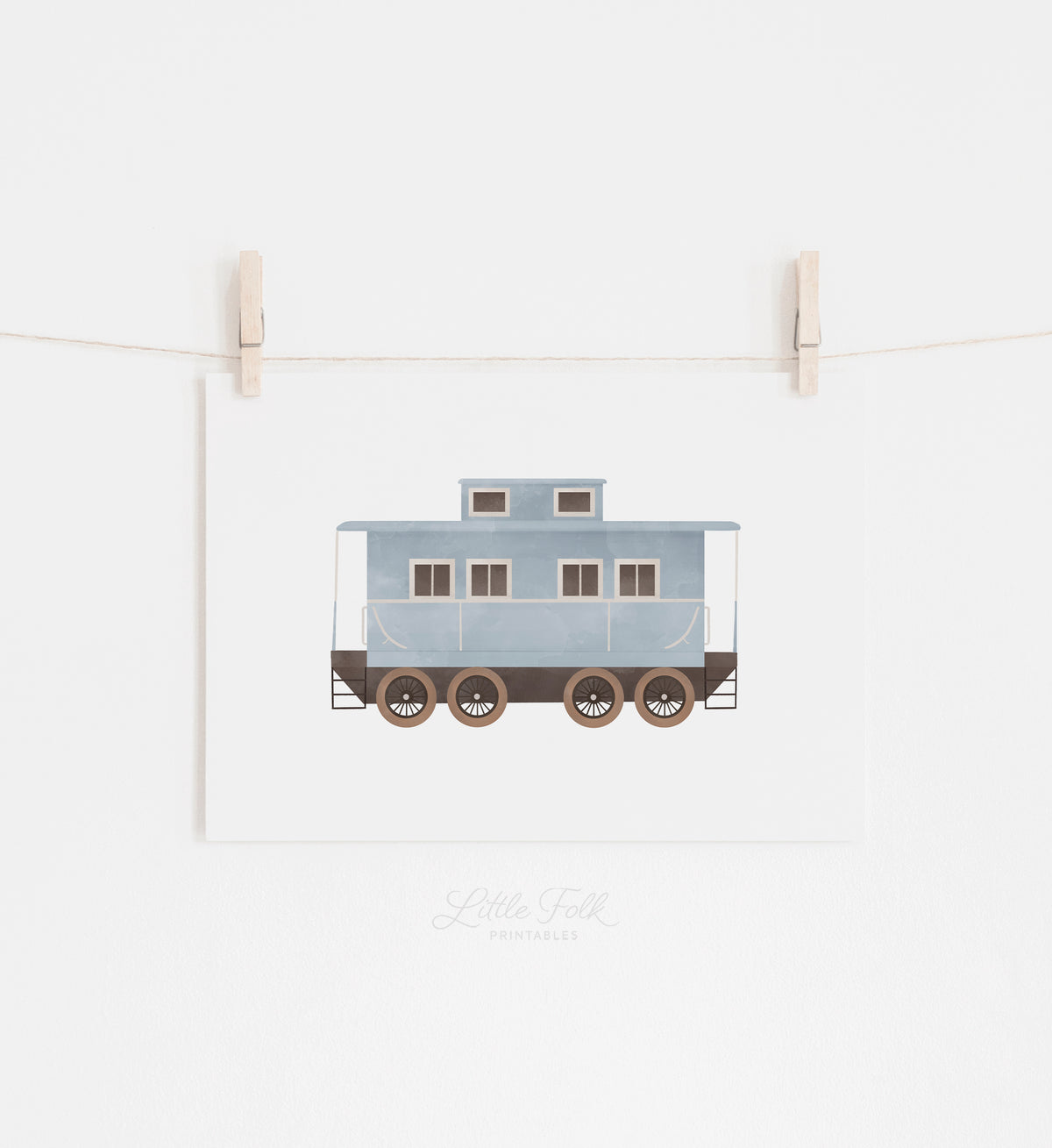 Vintage Caboose Print