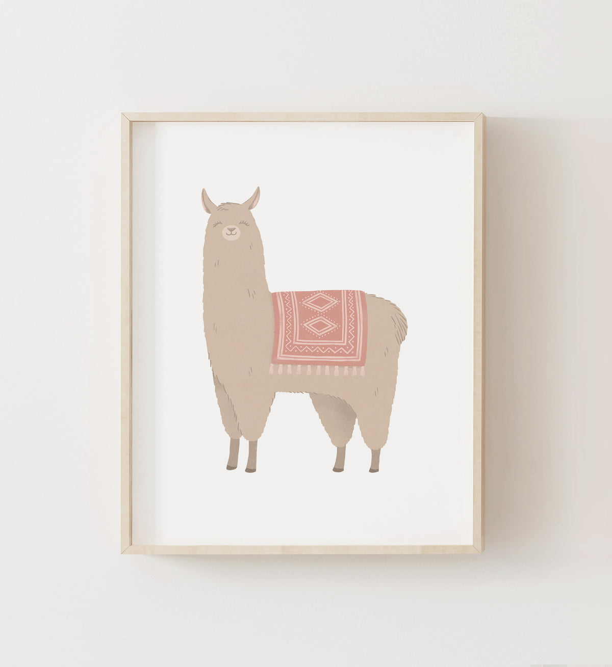 Llama with Red Saddle Print - PNCP